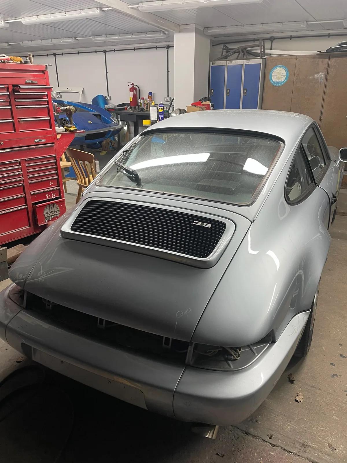 Classic Porsche 911 bodyshell restoration at Welch Automotive